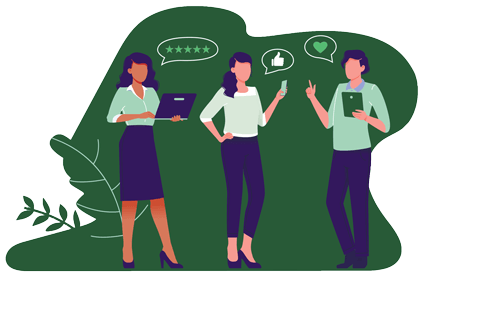 illustration-of-three-womean-standing-talking-with-laptops-and-business-attire-affordable-digital-marketing-local-view-1